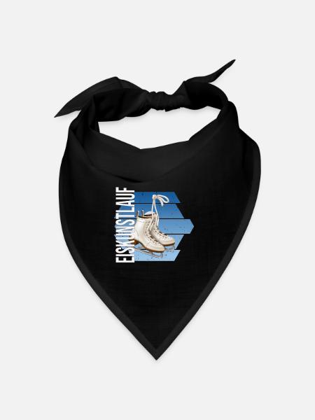 Eiskunstlauf - Bandana Dreieckstuch - Schwarz