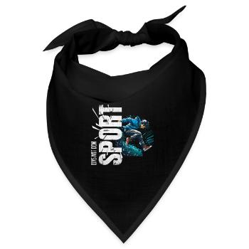 Eins mit dem Sport - Parkour - Bandana Dreieckstuch - Schwarz - Vorne