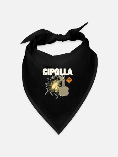 Cipolla Pyro - Bandana Dreieckstuch - Schwarz