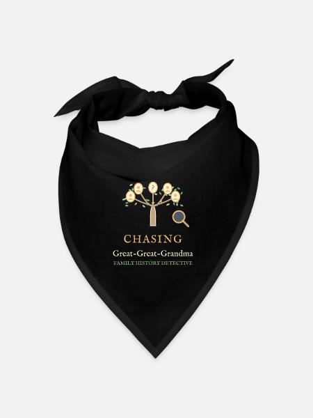 Elter-Urur-Ur-Ur-Ur-Oma-Familie - Bandana Dreieckstuch - Schwarz