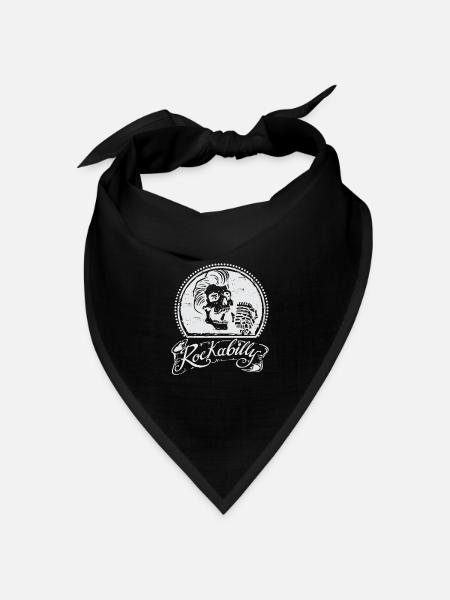 Rockabilly - Bandana Dreieckstuch - Schwarz