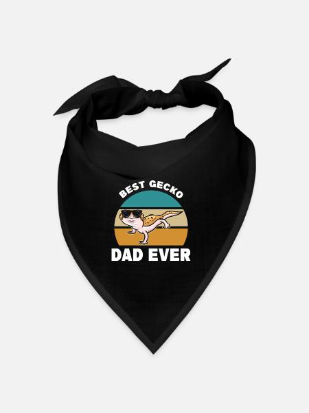Gecko - Bandana Dreieckstuch - Schwarz