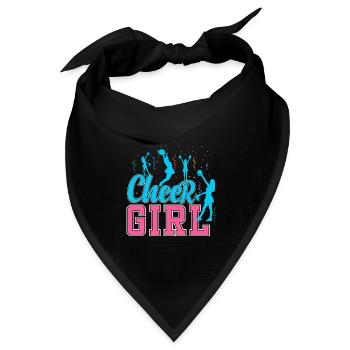 Cheer Girl - Bandana Dreieckstuch - Schwarz - Vorne