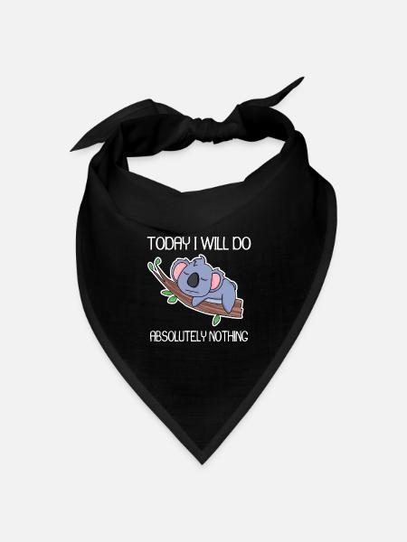 Lustiger Spruch lustige Sprüche - Bandana Dreieckstuch - Schwarz