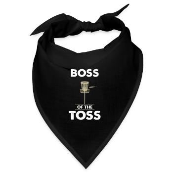 Disc Golf - Bandana Dreieckstuch - Schwarz - Vorne