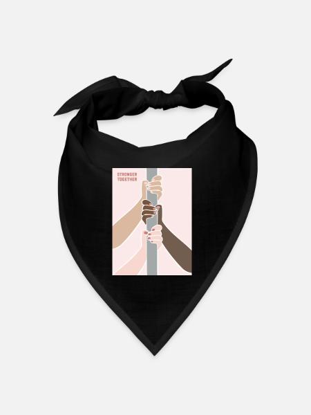 Stronger Together Poledancers - Bandana Dreieckstuch - Schwarz