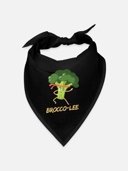 Brocco-Lee - gesunder Kampfsport - Bandana Dreieckstuch - Schwarz