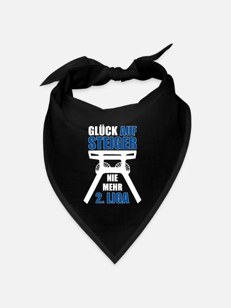 GLÜCK AUFSTEIGER NIE MEHR 2. LIGA AUFSTIEG 2022 - Bandana Dreieckstuch - Schwarz