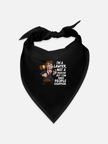 Anwalt & Magier: Leute verschwinden lassen! - Bandana Dreieckstuch - Schwarz