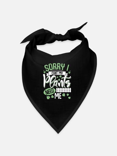 Garten Schrebergarten - Bandana Dreieckstuch - Schwarz