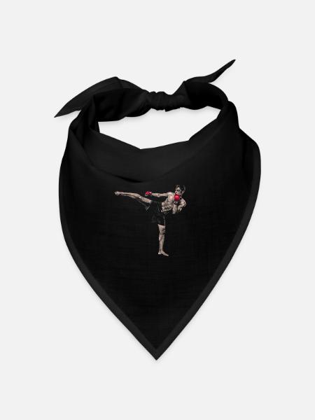 Kickboxer - Bandana Dreieckstuch - Schwarz