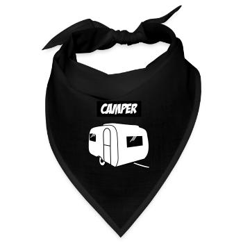 Camper - Bandana Dreieckstuch - Schwarz - Vorne
