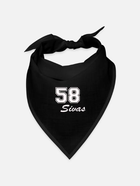 Sivas - Bandana Dreieckstuch - Schwarz