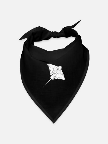 Adler Rochen - Bandana Dreieckstuch - Schwarz