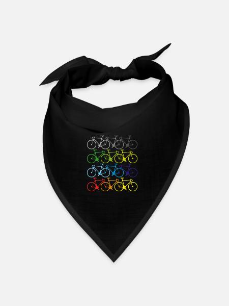 sommer fahrrad t-shirt sport - Bandana Dreieckstuch - Schwarz
