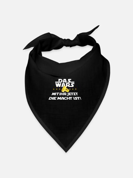Das Wars Spruch Junggesellenabschied Polterabend - Bandana Dreieckstuch - Schwarz