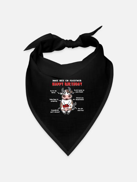 Alles Gute Geburtstag Geburtstagsspruch Lustig - Bandana Dreieckstuch - Schwarz