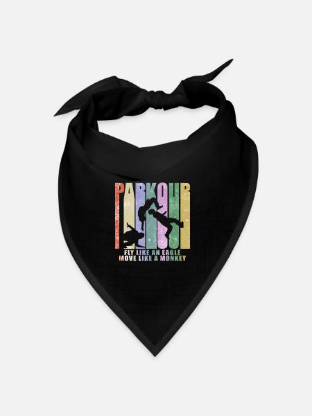 Parkour Freerunner - Bandana Dreieckstuch - Schwarz
