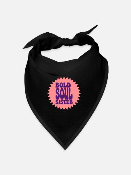 BOLD SOUL SISTER - Bandana Dreieckstuch - Schwarz