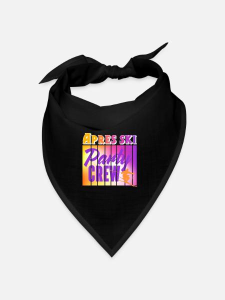 Apres Ski - Bandana Dreieckstuch - Schwarz