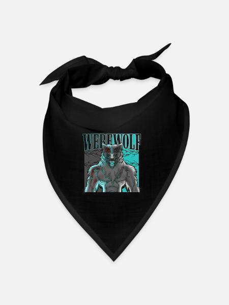 Werewolf - Bandana Dreieckstuch - Schwarz