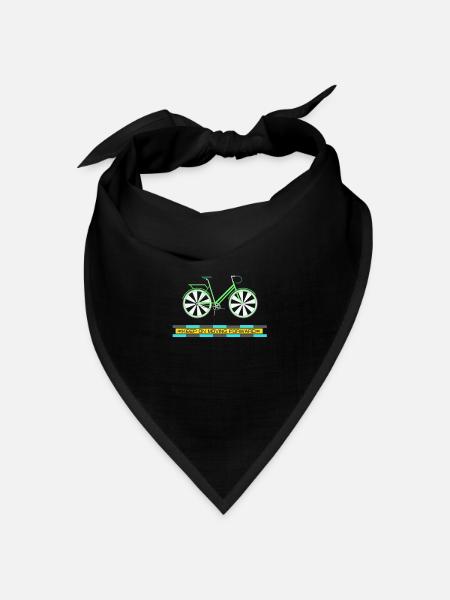 Fahrrad - Bandana Dreieckstuch - Schwarz