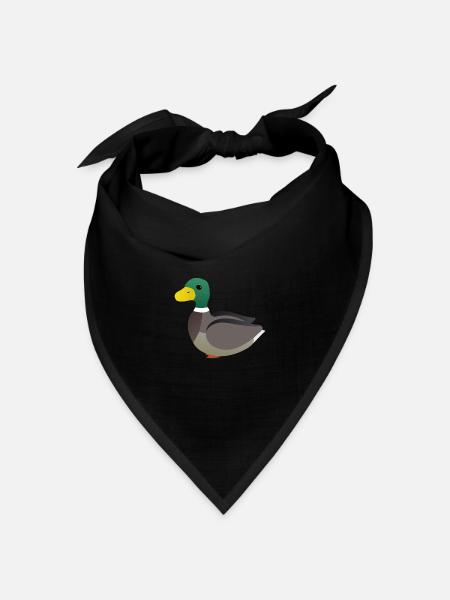 Ente süß Kinder - Bandana Dreieckstuch - Schwarz