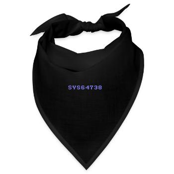 sys64738 - Bandana Dreieckstuch - Schwarz - Vorne
