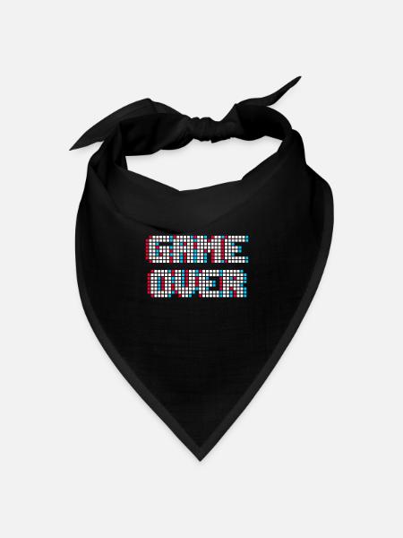 Gamer Games Zocker - Bandana Dreieckstuch - Schwarz