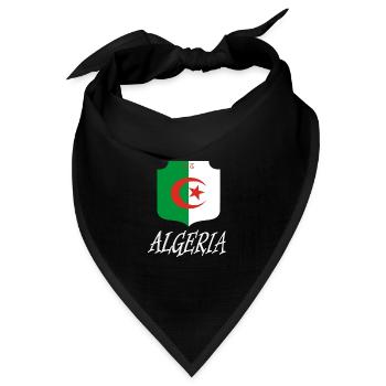 Algieren Design - Bandana Dreieckstuch - Schwarz - Vorne