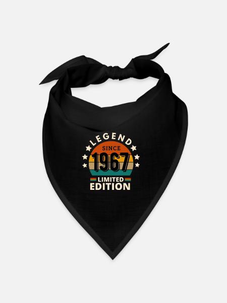 LEGENDE 1967, JAHRGANG 1967 - Bandana Dreieckstuch - Schwarz