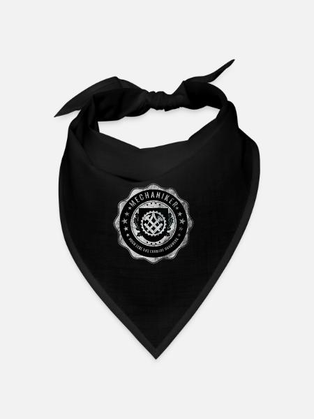 Mechaniker, Handwerkswappen - Bandana Dreieckstuch - Schwarz