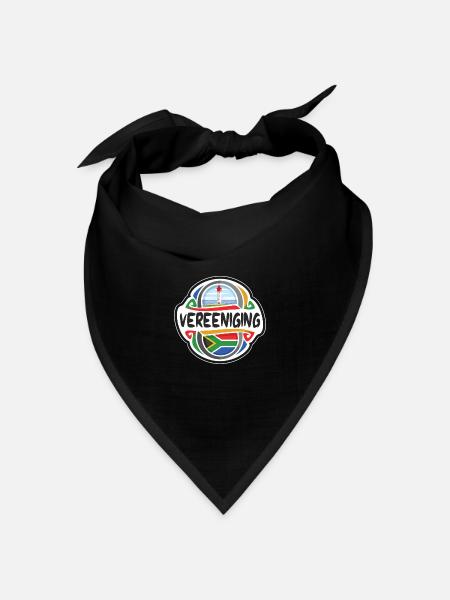 Vereeniging Südafrika Flagge Reise Souvenir Badg - Bandana Dreieckstuch - Schwarz