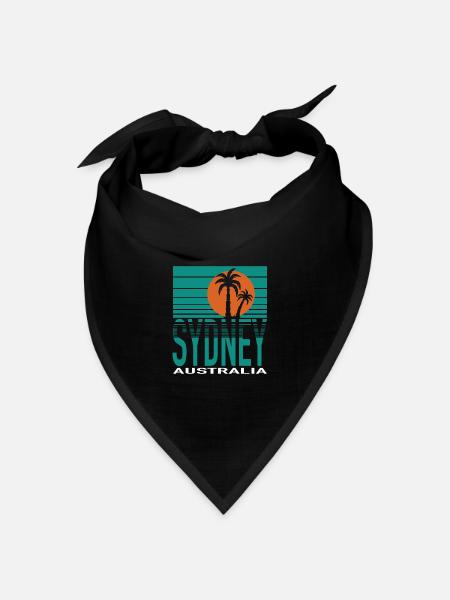 SYDNEY - Bandana Dreieckstuch - Schwarz