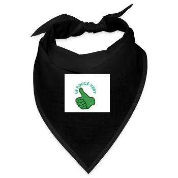 DER GRÜNE DAUMEN 1 - Bandana Dreieckstuch - Schwarz - Vorne