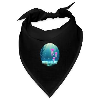 Great Barrier Reef australia - Bandana Dreieckstuch - Schwarz - Vorne