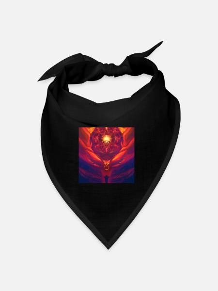 Feuerteufel - Bandana Dreieckstuch - Schwarz