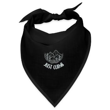 EINFACH KLETTERN Escalade Linienkunst - Bandana Dreieckstuch - Schwarz - Vorne