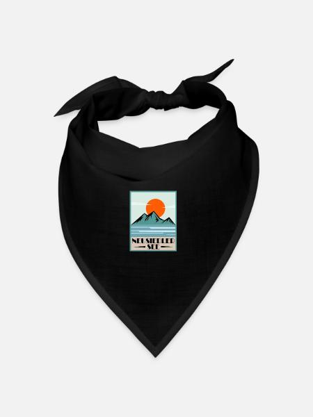 Neusiedler See - Bandana Dreieckstuch - Schwarz