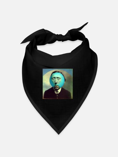 Surreal 02 - Bandana Dreieckstuch - Schwarz