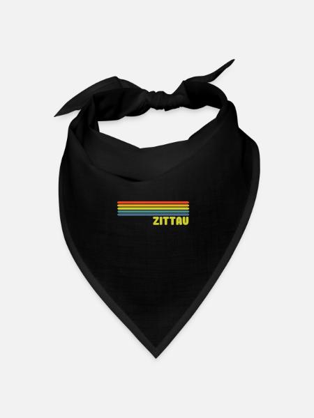 Zittau - Bandana Dreieckstuch - Schwarz