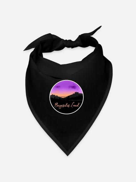 Bergisches Land Fine Skyline - Bandana Dreieckstuch - Schwarz