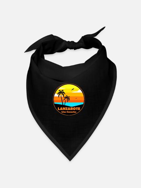 Lanzarote - Bandana Dreieckstuch - Schwarz