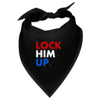 Lock him up - Bandana Dreieckstuch - Schwarz - Vorne