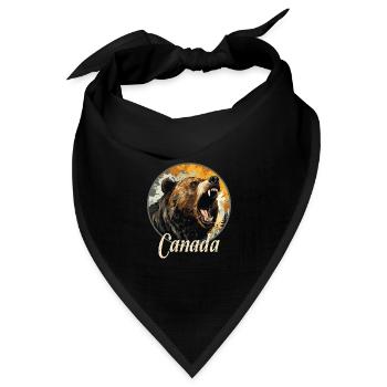 CANADA - Bandana Dreieckstuch - Schwarz - Vorne