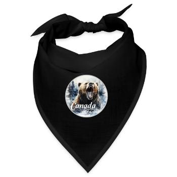 Canada British Columbia - Bandana Dreieckstuch - Schwarz - Vorne