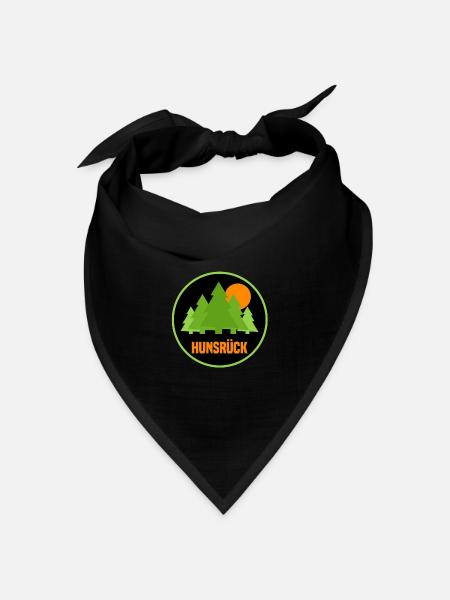 Hunsrück - Bandana Dreieckstuch - Schwarz
