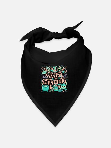 Witch in Training - Bandana Dreieckstuch - Schwarz