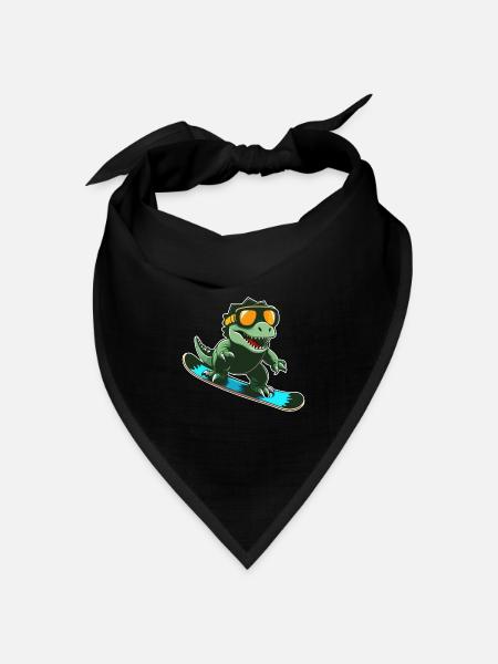 T-Rex Snowboarding - Bandana Dreieckstuch - Schwarz