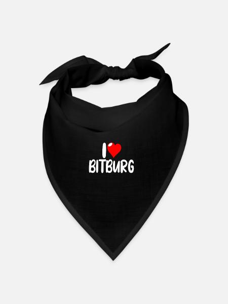 Bitburg - Bandana Dreieckstuch - Schwarz
